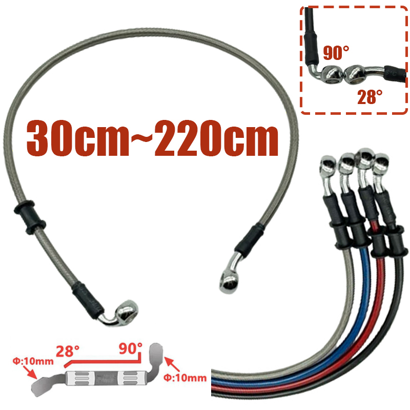 Brake Line Motorcycle - Srebrny od 30 cm do 220